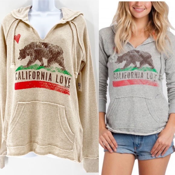 Billabong Tops - Billabong Days Off California Love Hoodie NWT Sz M